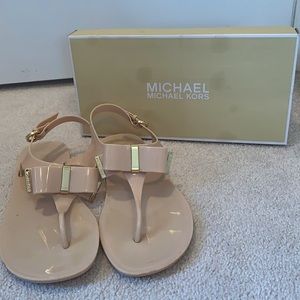 Michael Kors Nude Jelly Sandals